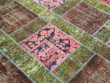 Load image into Gallery viewer, Hand knotted patch work Rug  048  size 253 x 249 cm Afghanistan