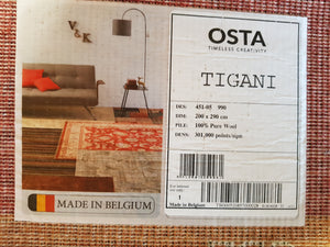 100% pure wool Rug Tigani 45105 990 size 200 x 290 cm Belgium