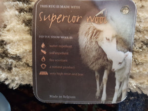 Wool part Perla 2230 101 size 200 x 290 cm Belgium