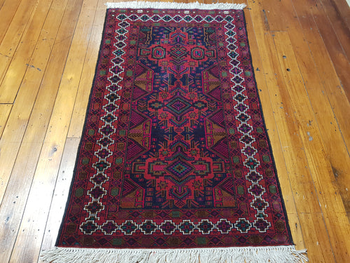Hand knotted wool Rug 11 size 145 x 86 cm Afghanistan