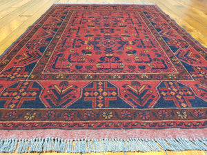 Hand knotted wool Rug 9021 size 149 x 99 cm Afghanistan