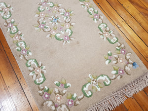 hand knotted wool Rug 14 size 90 x 160 cm India