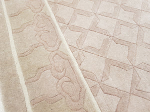 Hand knotted wool Rug 9290 size  92 x 90 cm,