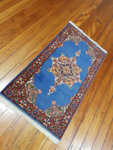 Hand knotted wool Rug 12064 size 120 x 64 cm Iran