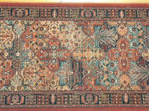 Cut to required length.100% wool  Kasghai 4309 300  runner 67 cm  width Belgium