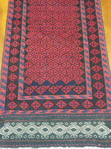 Hand knotted wool Rug 28 size  249 x 61 cm Afghanistan