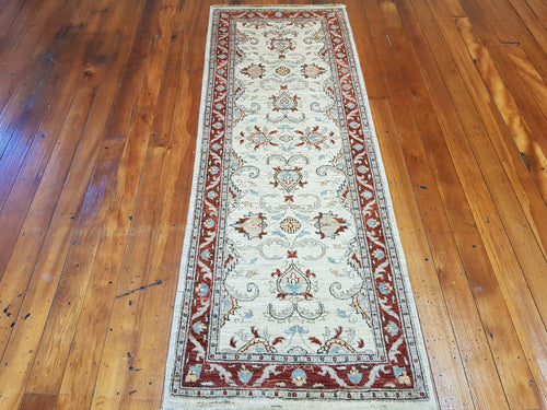 Hand knotted wool Rug 37 size 221 x 80 cm Afghanistan