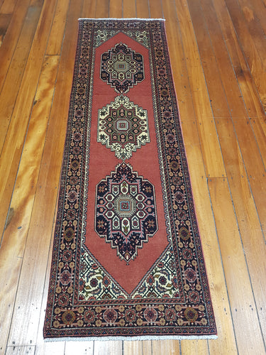 Hand knotted wool Rug  48 size 203 x 61 cm Iran