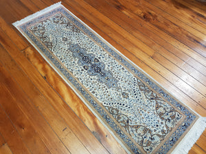 Hand knotted wool Rug 19762 size 197 x 62 cm