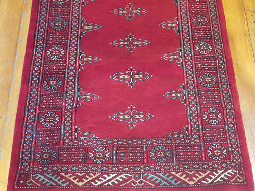 Hand knotted wool Rug 16 size 202 x 78 cm Pakistan