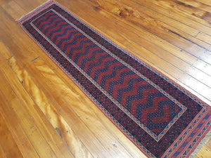 Hand knotted wool Rug 42 size  248 x 61 cm Afghanistan