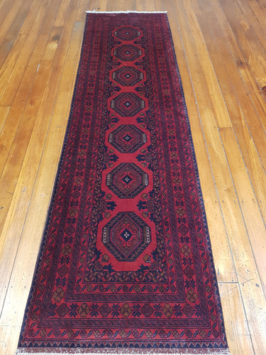 Hand knotted wool Rug 27 size 294 x 80 cm Afghanistan