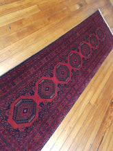 Load image into Gallery viewer, Hand knotted wool Rug 27 size 294 x 80 cm Afghanistan