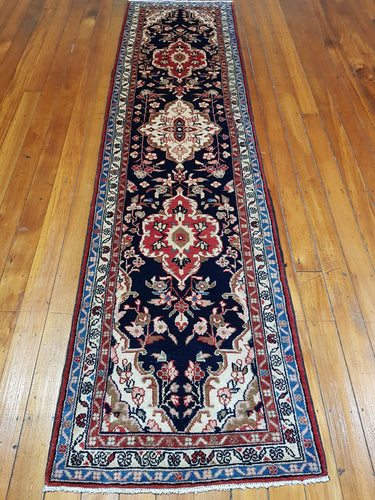 Hand knotted wool Rug 23080 size 312 x 78 cm