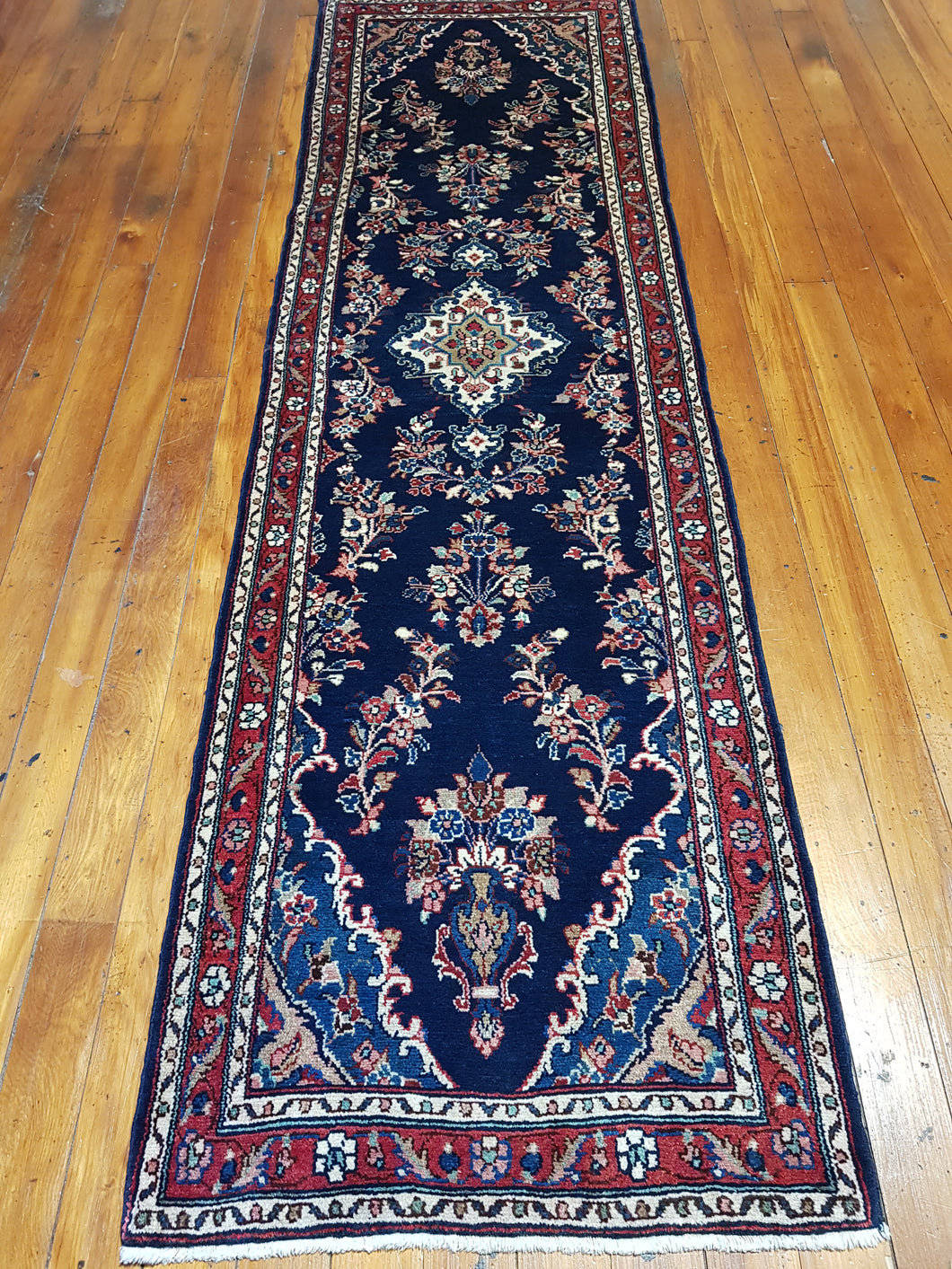 Hand knotted wool Rug 14600 size 300 x 84 cm