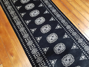 Hand knotted wool Rug  17 size 306 x 78 cm Pakistan