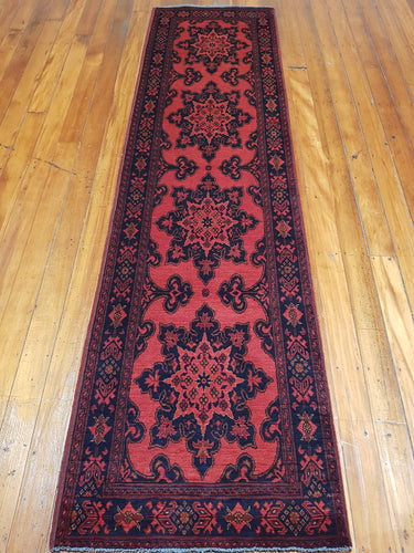 Hand knotted wool Rug 22 size 283 x 74 cm Afghanistan