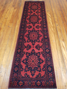 Hand knotted wool Rug 22 size 283 x 74 cm Afghanistan