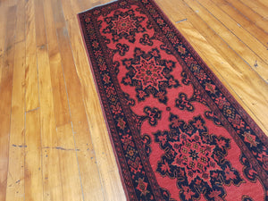 Hand knotted wool Rug 22 size 283 x 74 cm Afghanistan