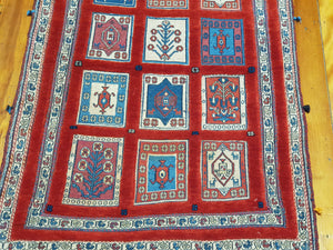 Hand knotted wool Rug 1545 size 244 x 83 cm