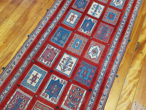 Hand knotted wool Rug 1545 size 244 x 83 cm