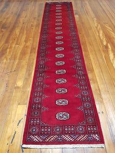 Hand knotted wool Rug 21 size 372 x 76 cm Pakistan
