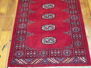 Hand knotted wool Rug 21 size 372 x 76 cm Pakistan