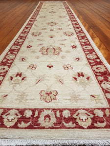 Hand knotted wool Rug 102 size 349 x 72 cm Afghanistan