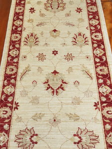 Hand knotted wool Rug 102 size 349 x 72 cm Afghanistan