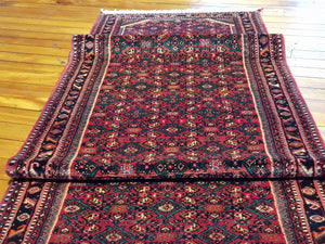 Hand knotted wool Rug  14408 size 590 x 90 cm Iran