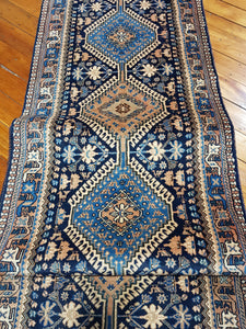 Hand knotted wool Rug 161 size  529 X 77 cm Iran