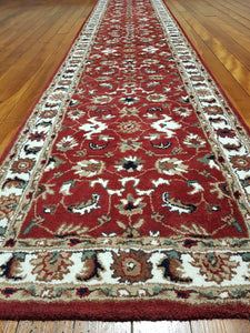 Hand tufted wool Rug  SQHT 51 size 400 x 80 cm India
