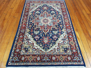 Hand knotted wool Rug 190118 size 190 x 118 cm