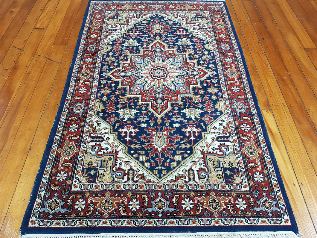Hand knotted wool Rug 190118 size 190 x 118 cm