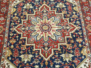 Hand knotted wool Rug 190118 size 190 x 118 cm