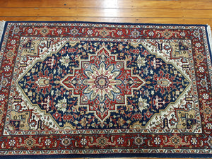 Hand knotted wool Rug 190118 size 190 x 118 cm Iran