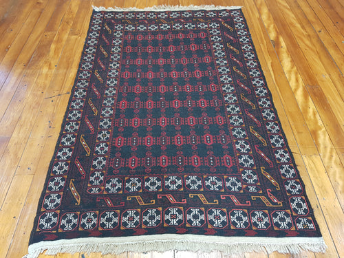 Hand knotted wool Rug 7848 size 200 x 129 cm Afghanistan