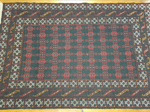 Hand knotted wool Rug 7848 size 200 x 129 cm Afghanistan