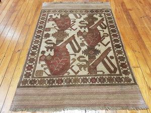 Hand knotted wool Rug 1137 size 130 x 195 cm Afghanistan