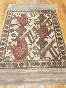 Hand knotted wool Rug 1137 size 130 x 195 cm Afghanistan