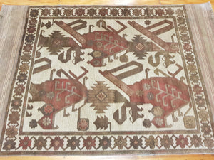 Hand knotted wool Rug 1137 size 130 x 195 cm Afghanistan