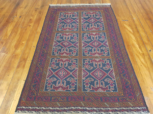 Hand knotted wool rug 200124 size 200 x 124  cm Afghanistan