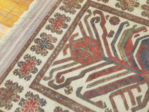 TEH 1111 Hand knotted wool Afghan Rug  191 x 120 CM
