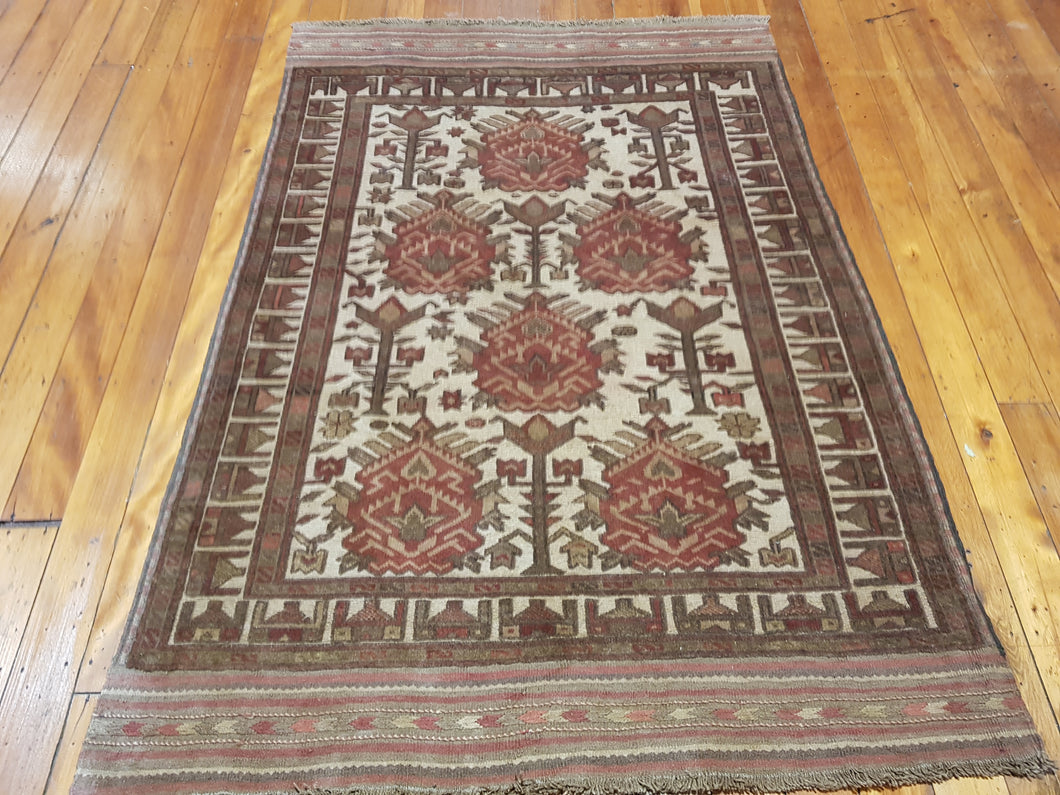 Hand knotted wool Rug 1127 size 182 x 126 cm Afghanistan