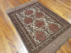 Hand knotted wool Rug 1127 size 182 x 126 cm Afghanistan