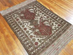 Hand knotted wool Rug 1126 size 200 x 100 cm Afghanistan