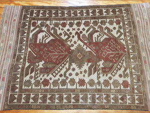 Hand knotted wool Rug 1126 size 200 x 100 cm Afghanistan