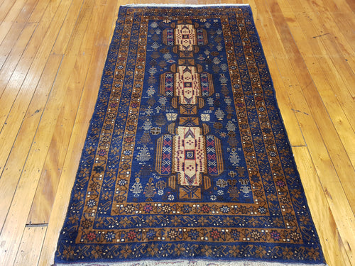 Hand knotted wool Rug 7677 size 200 x 100 cm Afghanistan