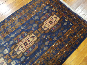 Hand knotted wool Rug 7677 size 200 x 100 cm Afghanistan