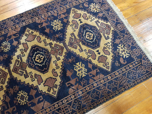 Hand Knotted Wool Rug Balouch BAL 7927 size 182 x 120 cm